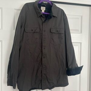 L.L. Bean Men's Dark Gray Shirt Jacket